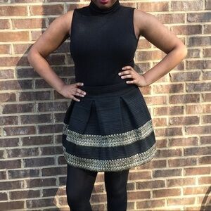 BCBG Time to Shine Sleeveless Turtleneck